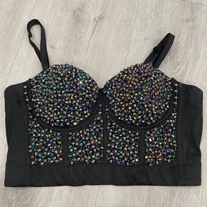 Beaded Corset cami top